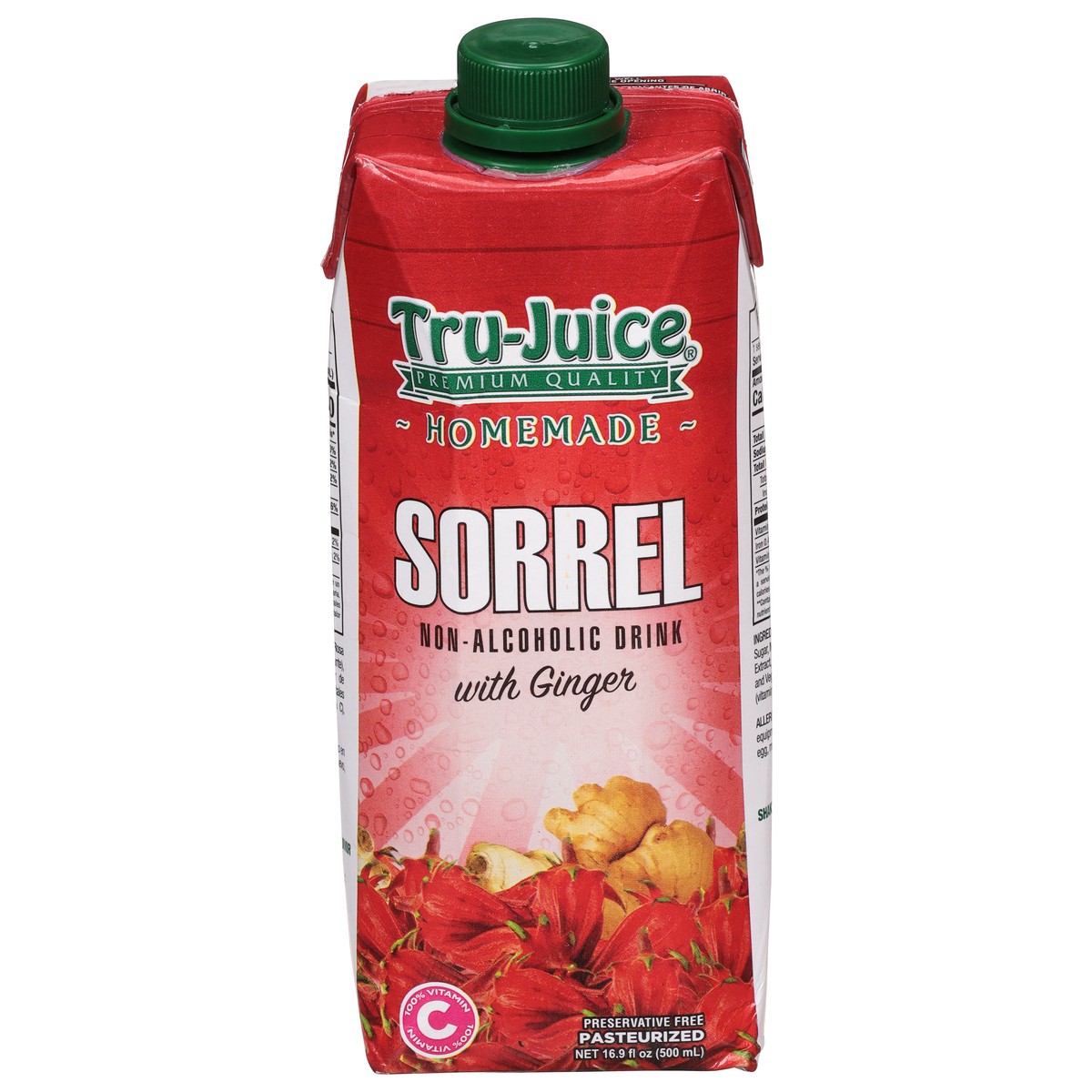 slide 1 of 14, Tru Juice Homemade Sorrel Non-Alcoholic Drink with Ginger 16.9 fl oz, 16.9 fl oz