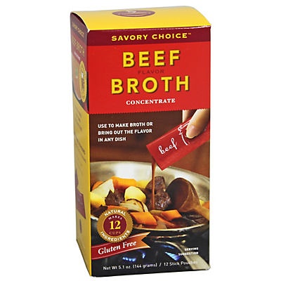 slide 1 of 1, Savory Choice Beef Liquid Broth Concentrate, 5.1 oz