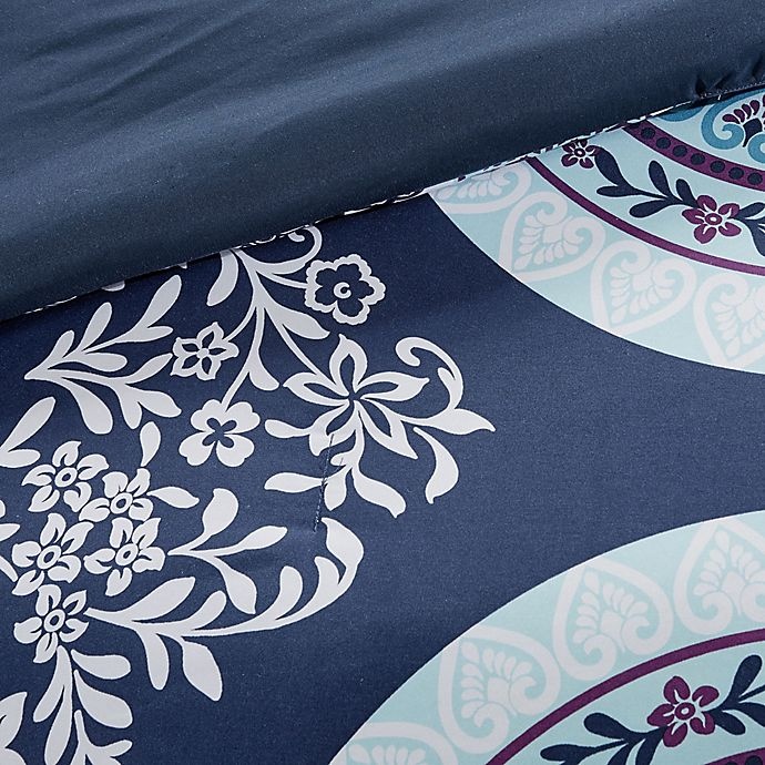 slide 4 of 14, Intelligent Design Loretta Twin XL Comforter Set - Navy, 7 ct