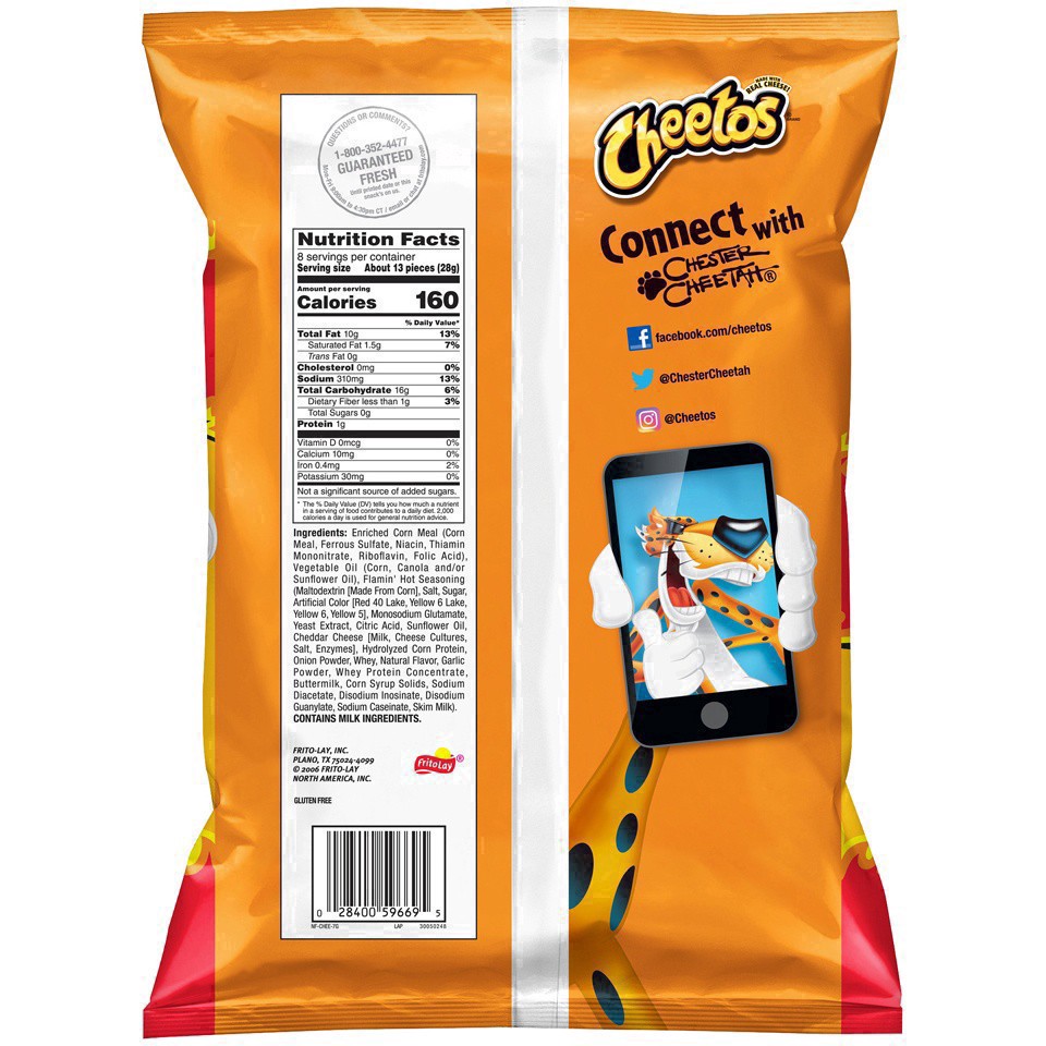 slide 7 of 32, Cheetos Flamin Hot Puffs - 8oz, 