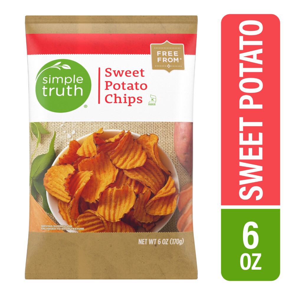 slide 2 of 4, Simple Truth Sweet Potato Chips 6 oz, 6 oz