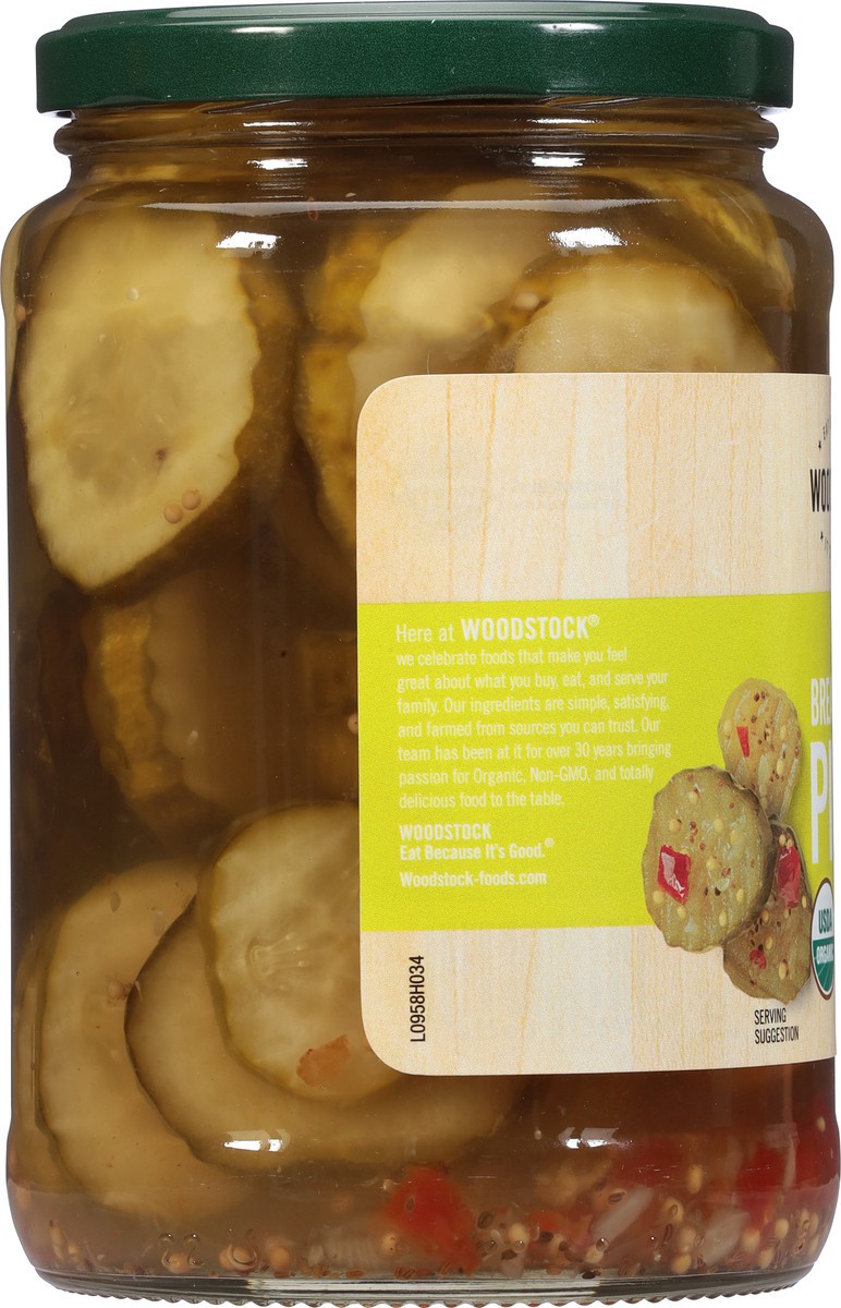 slide 6 of 9, Woodstock Organic Bread & Butter Pickle Chips 24 fl oz, 24 fl oz