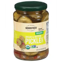 Woodstock Organic Bread & Butter Pickle Chips 24 fl oz