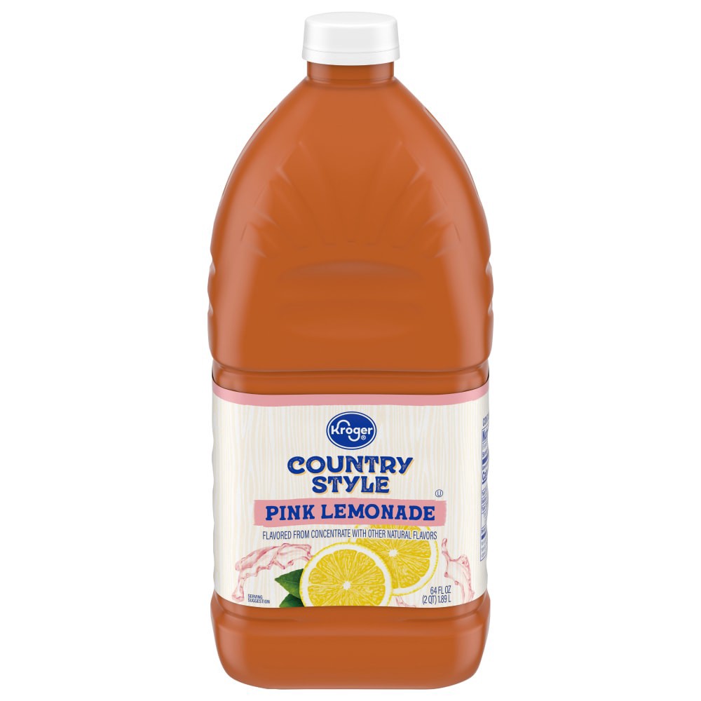 slide 4 of 4, Kroger Pink Lemonade Bottle - 64 fl oz, 64 fl oz