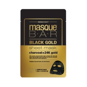 slide 1 of 1, Masque Bar Black Gold Sheet Mask, 1 ct