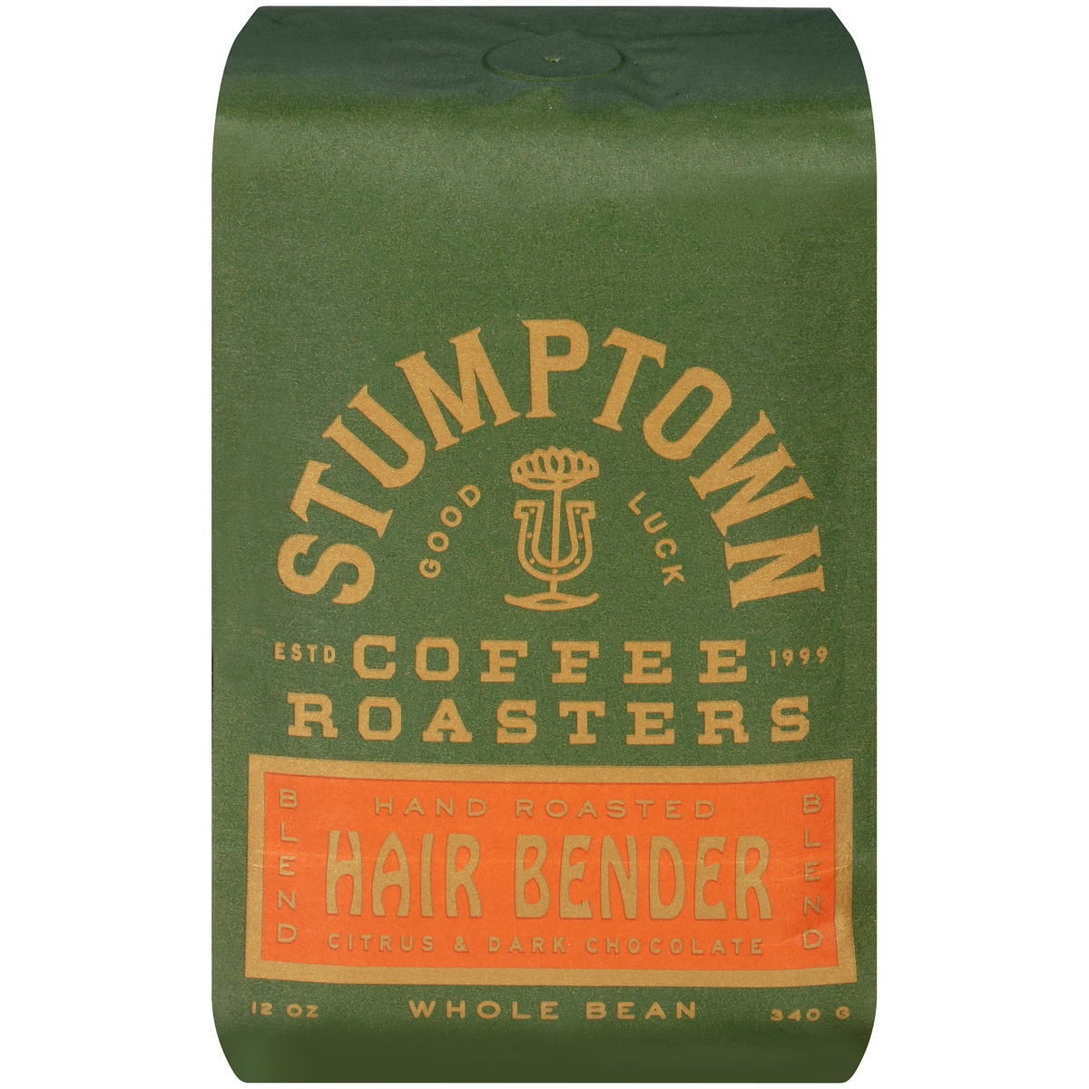 slide 1 of 6, Stumptown Coffee Hair Bender Hand Roasted Citrus & Dark Chocolate Blend Whole Bean Coffee 12 oz. Stand Up Bag, 12 oz