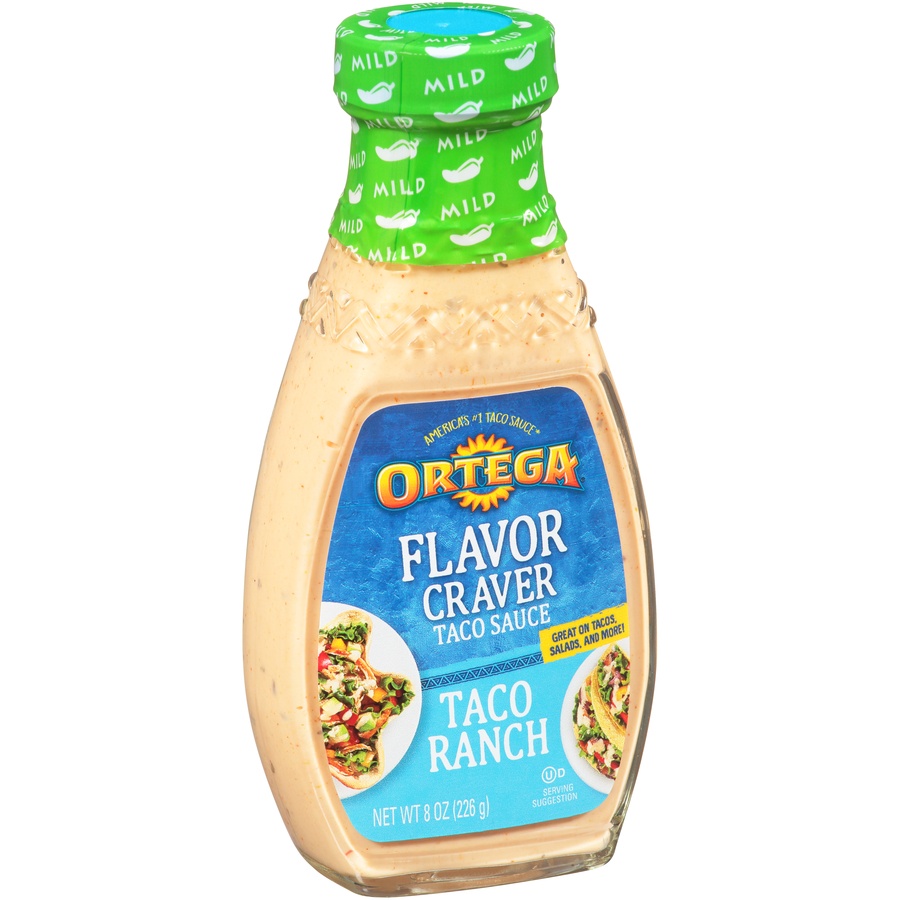 slide 2 of 8, Ortega Ortega Flavor Craver Taco Ranch Taco Sauce, 8 oz