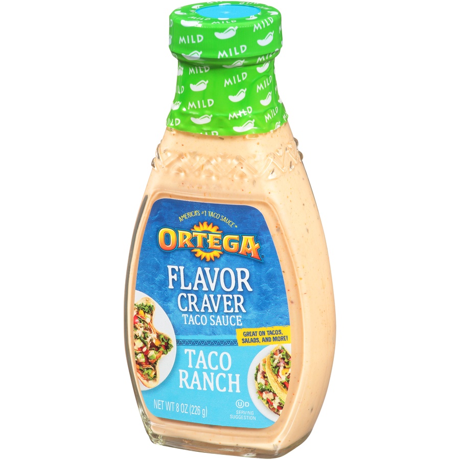 slide 3 of 8, Ortega Ortega Flavor Craver Taco Ranch Taco Sauce, 8 oz