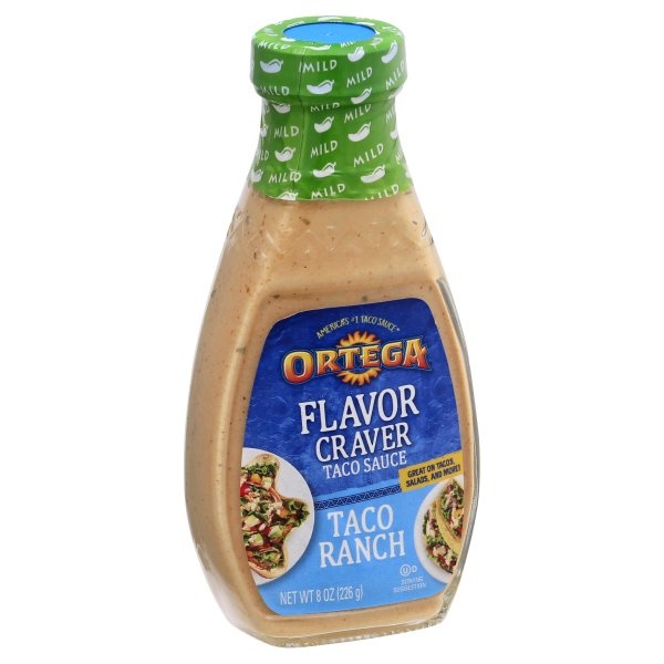 slide 1 of 8, Ortega Ortega Flavor Craver Taco Ranch Taco Sauce, 8 oz