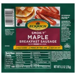 Eckrich Smok-Y Maple Breakfast Smoked Sausage Links, 8.3 oz