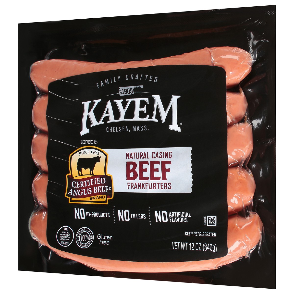 slide 6 of 12, Kayem Natural Casing Beef Frankfurters 12 oz, 12 oz