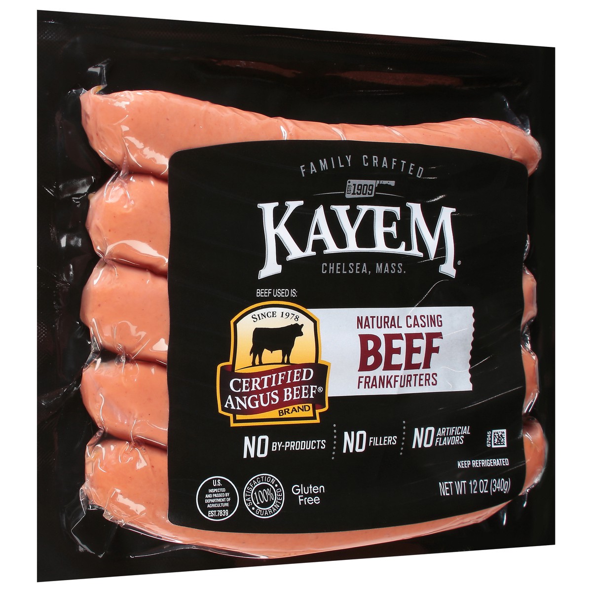 slide 8 of 12, Kayem Natural Casing Beef Frankfurters 12 oz, 12 oz