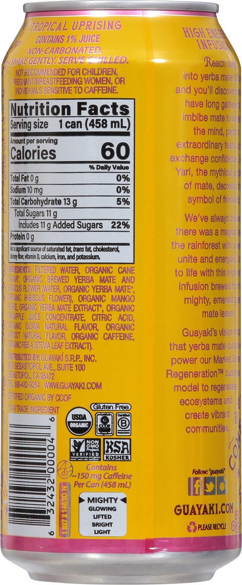 slide 9 of 9, Guayaki Tropical Uprising - 15.5 fl oz, 1 ct