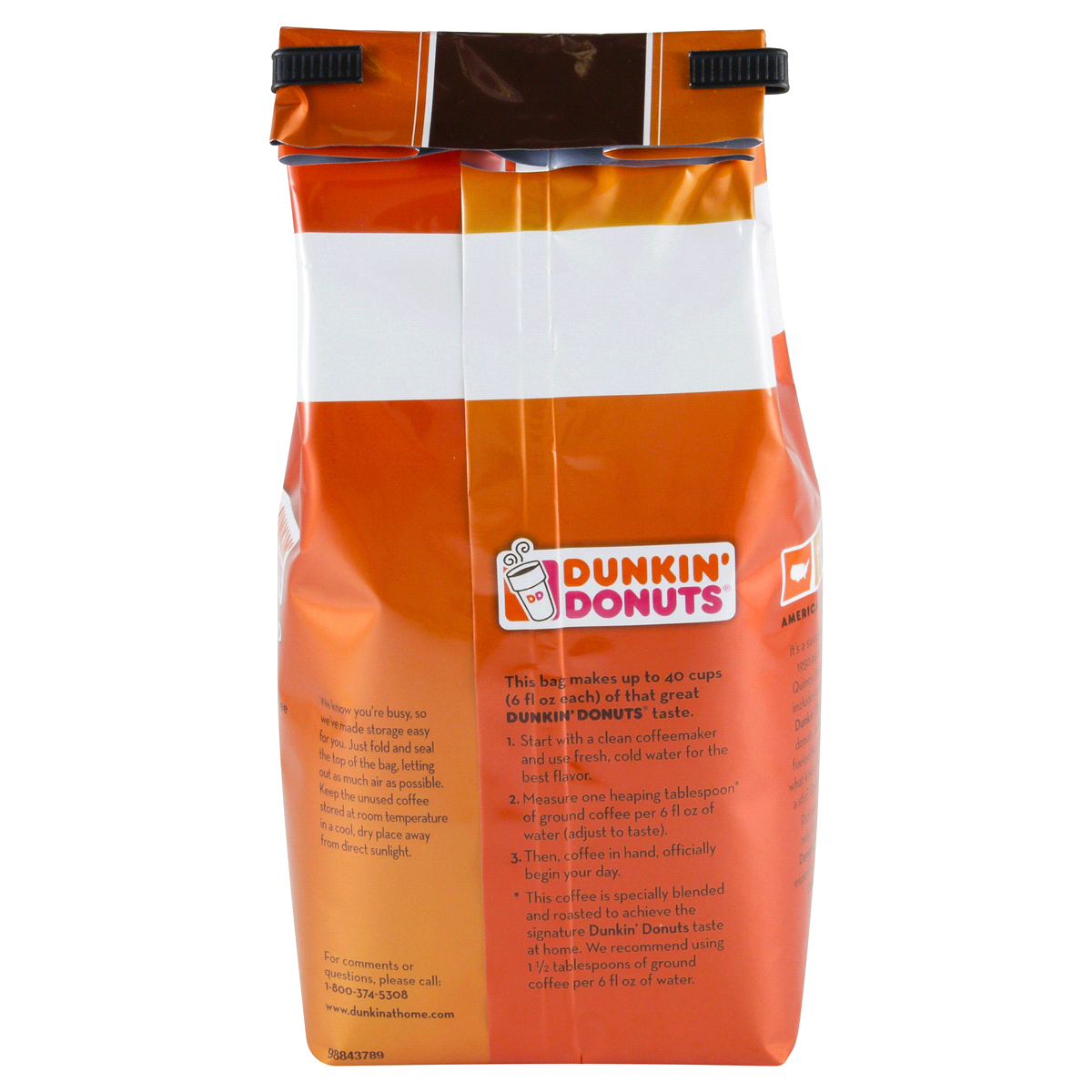 slide 2 of 4, Dunkin' Donuts Original Blend Medium Roast Ground Coffee, 12 oz
