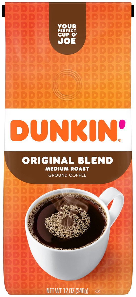 slide 1 of 9, Dunkin' Coffee, Unflavored, 12 oz