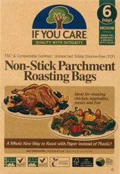 If You Care Medium Non-Stick Parchment Roasting Bags 6 ea