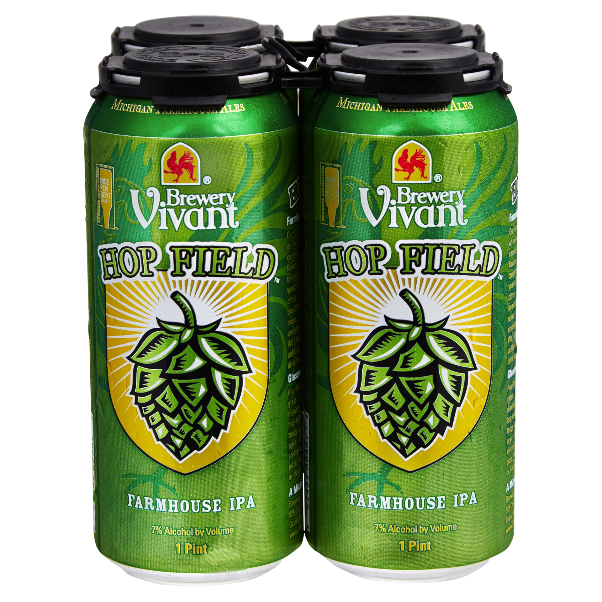 slide 1 of 1, Brewery Vivant Hop Field Farmhouse IPA, 4 ct; 16 fl oz