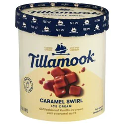Tillamook Caramel Swirl Ice Cream - 48 fl oz
