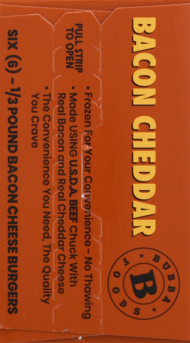 slide 5 of 9, BUBBA Burger Bacon Cheddar 2lbs. 6 Burgers, 6 ct