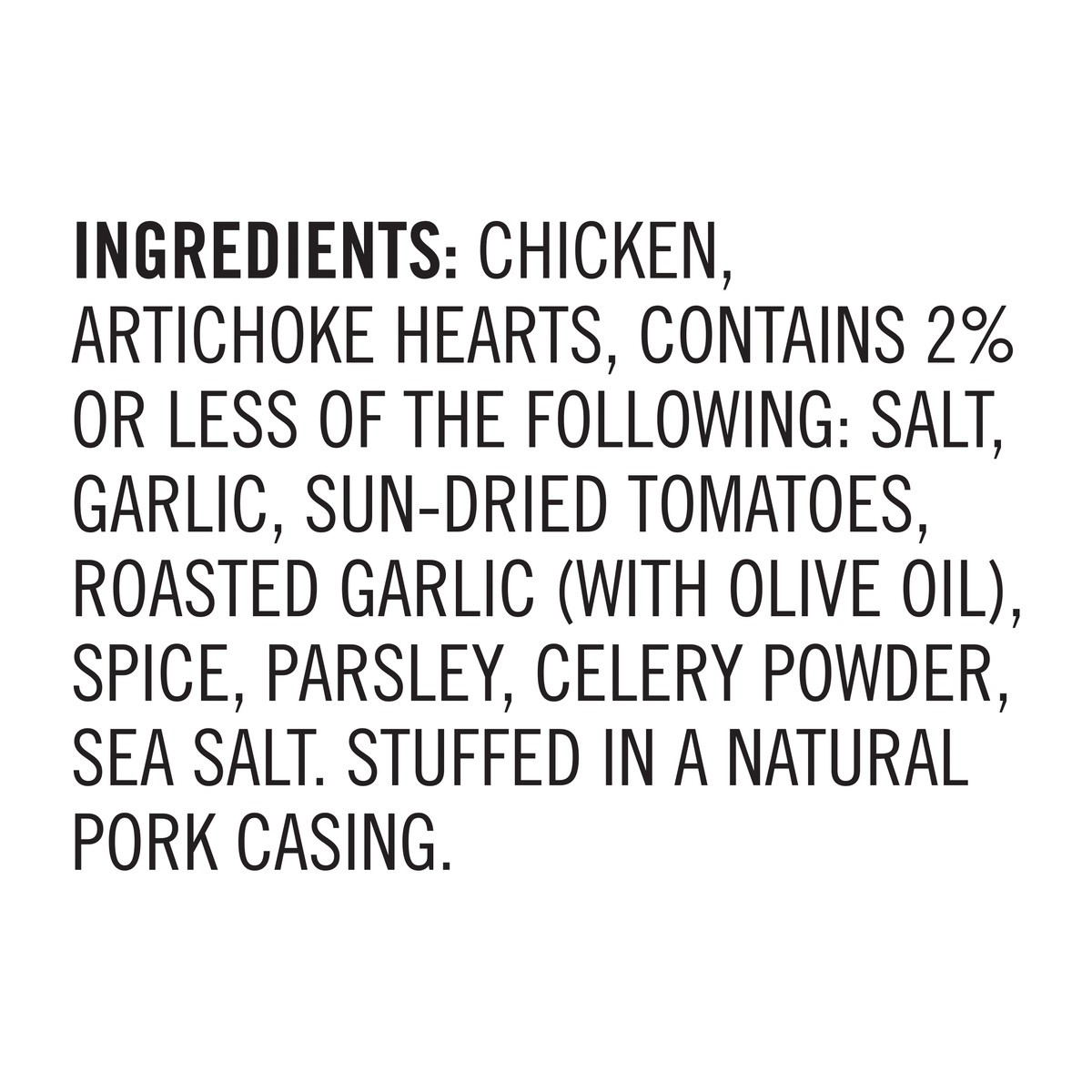 slide 6 of 6, Aidells Smoked Chicken Sausage, Artichoke & Garlic, 12 oz. (4 Fully Cooked Links), 340.19 g