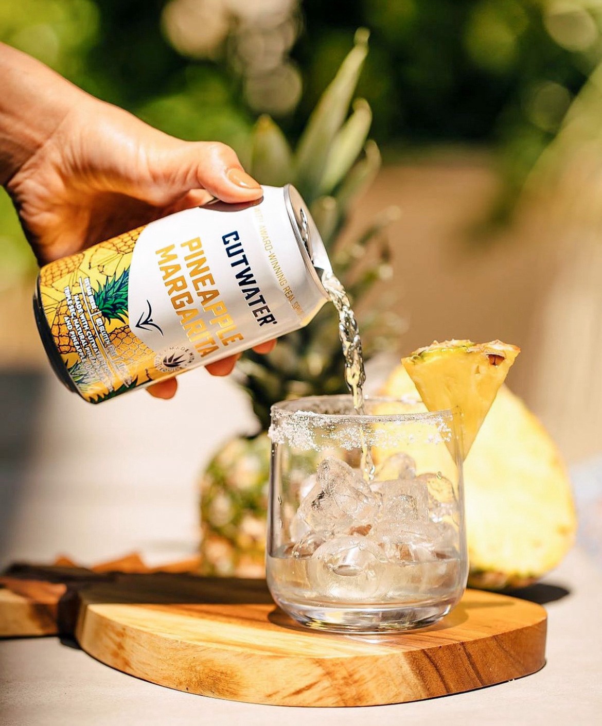 slide 2 of 3, Cutwater Spirits Tequila Pineapple Margarita, 12 fl oz Can, 355 ml