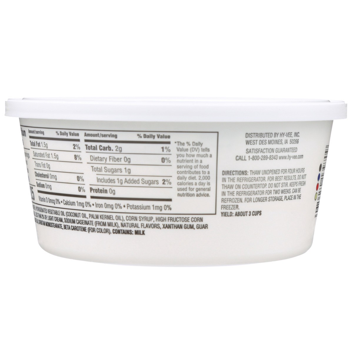 slide 3 of 8, Hy-vee Original Whipped Topping, 8 oz