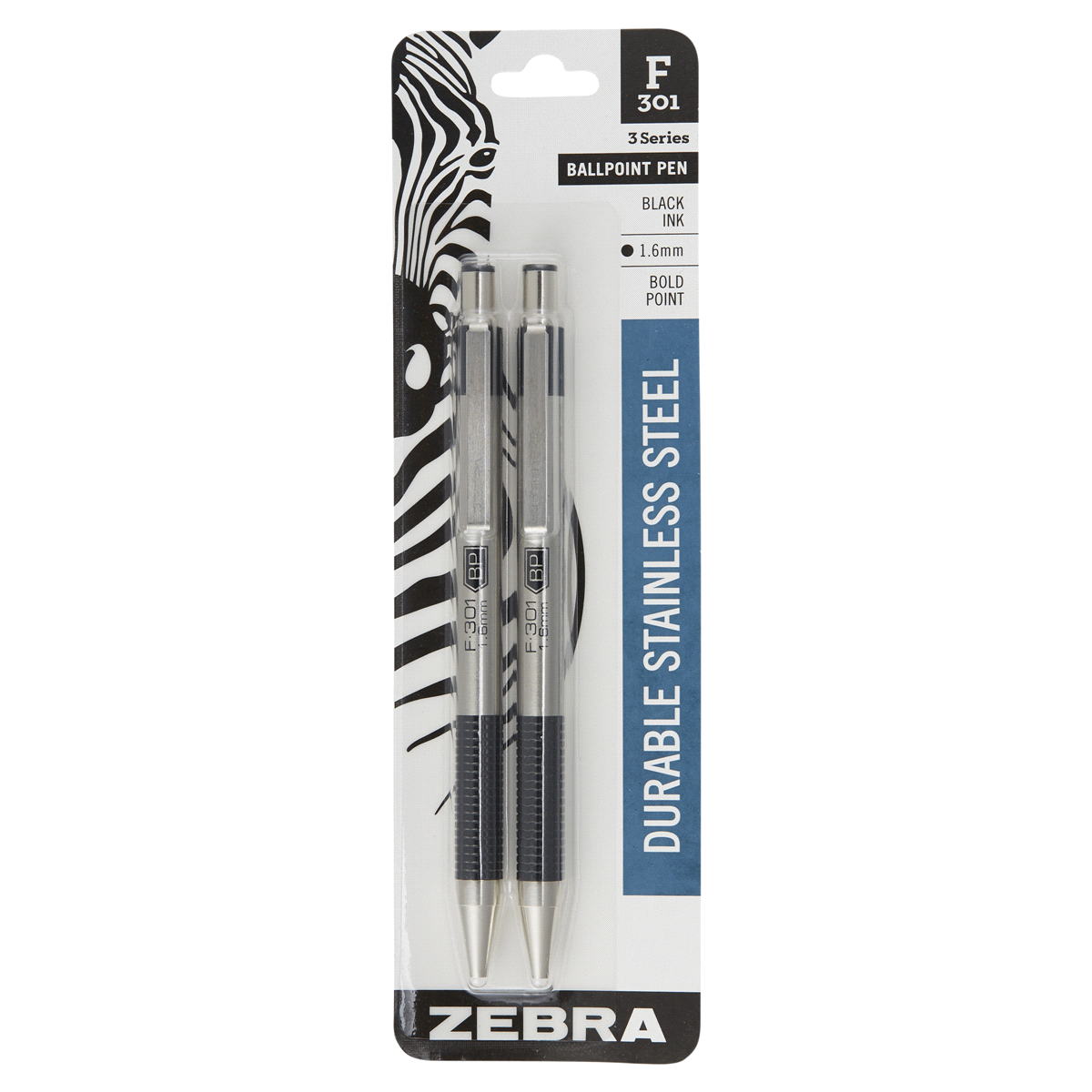 slide 1 of 2, Zebra Ball Point Pen 2 ea, 2 ct