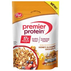 Post Premier Protein Honey Almond Granola - 9 oz