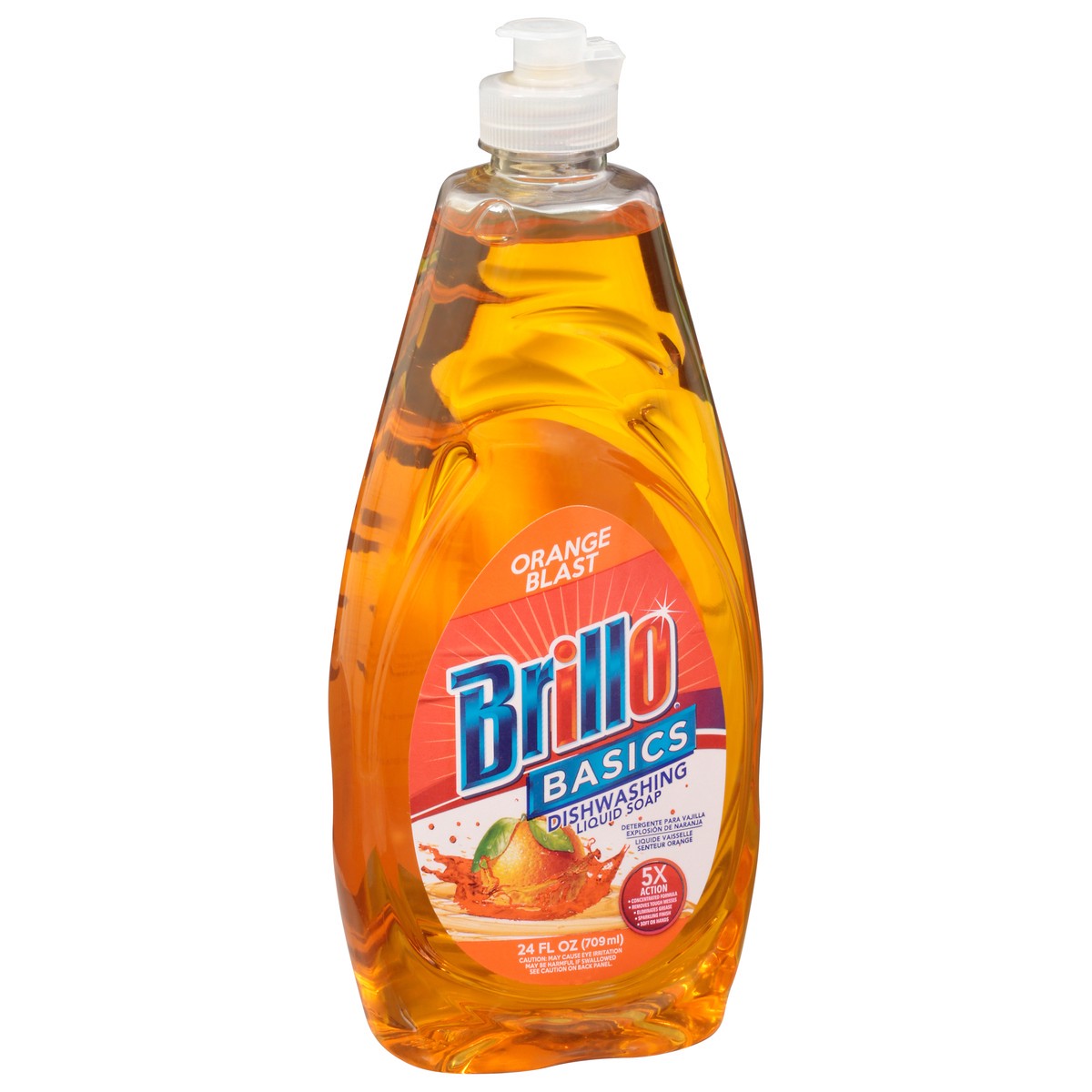 slide 2 of 9, Brillo Dish Det. Orange 12Ct/24Oz, 24 oz