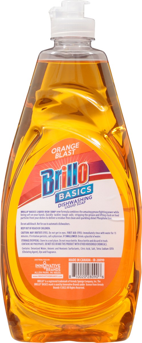 slide 8 of 9, Brillo Dish Det. Orange 12Ct/24Oz, 24 oz