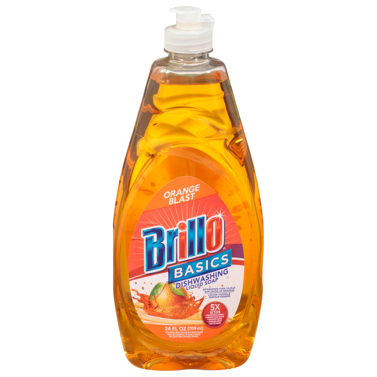 slide 9 of 9, Brillo Dish Det. Orange 12Ct/24Oz, 24 oz