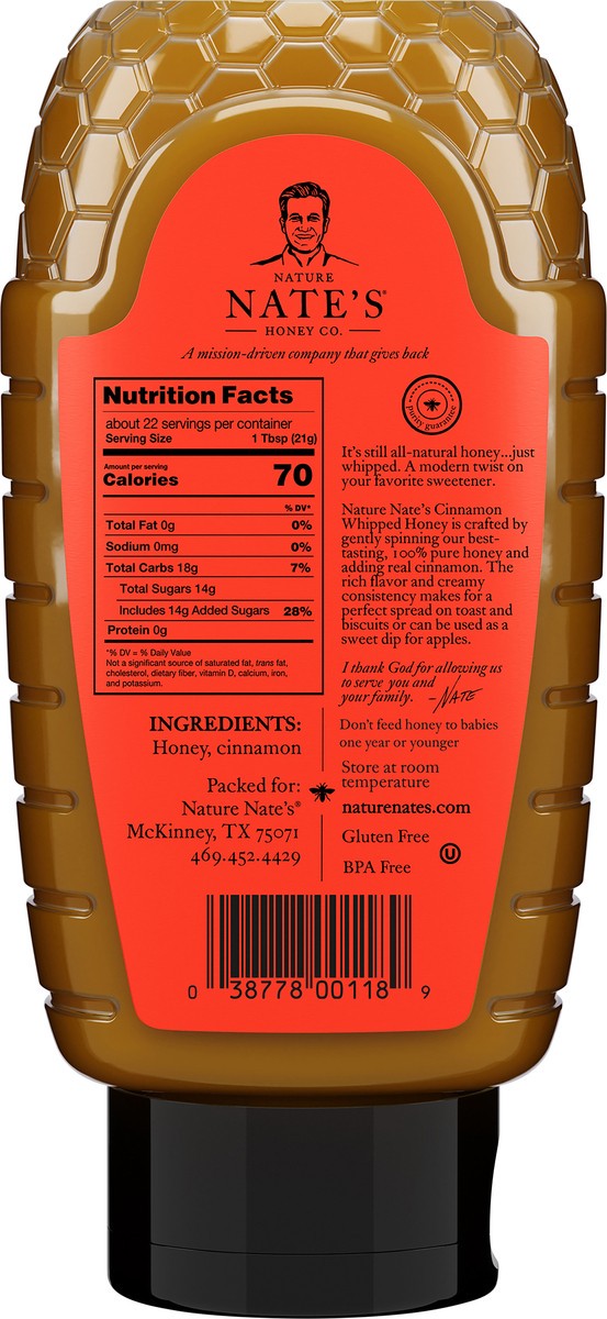 slide 2 of 8, Nature Nate's Nature Nate''s Whipped Cinnamon Honey, 16 oz