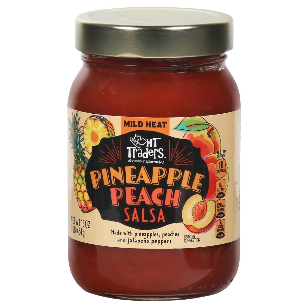 slide 2 of 2, HT Traders™ Mild Heat Pineapple Peach Salsa, 16 oz