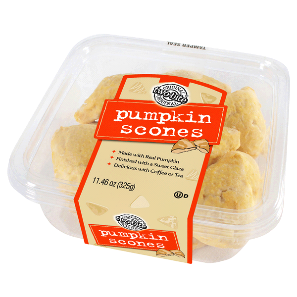 slide 1 of 1, Two-Bite Scone Pumpkin, 11.46 oz