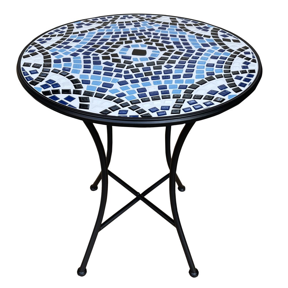 slide 2 of 3, Hd Designs Outdoors Bistro Table - Blue Tile, 1 ct