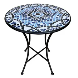 Hd Designs Outdoors Bistro Table - Blue Tile