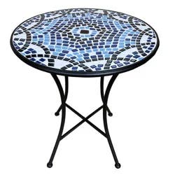 Hd Designs Outdoors Bistro Table - Blue Tile