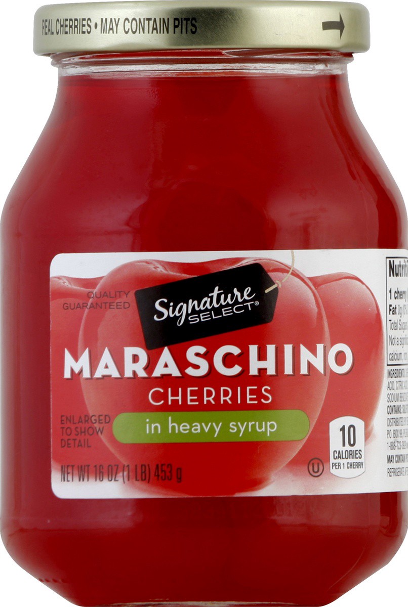 slide 2 of 2, Signature Select Maraschino Cherries 16 oz, 16 oz