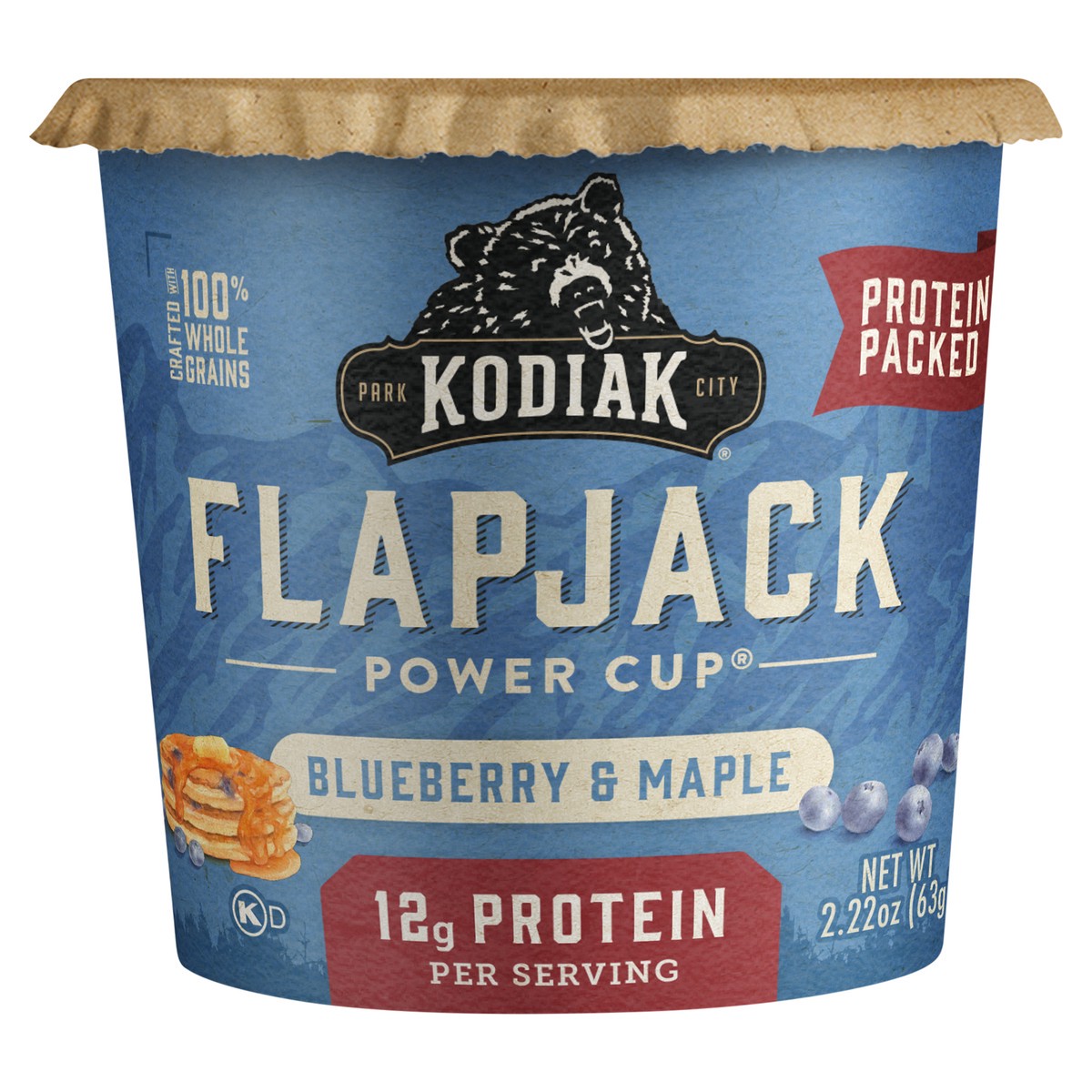 slide 1 of 5, Kodiak Cakes Blueberry & Maple Flapjack On The Go, 2.22 oz