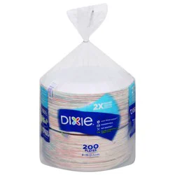 Dixie 8.5 Inch Paper Plates, 200 Count