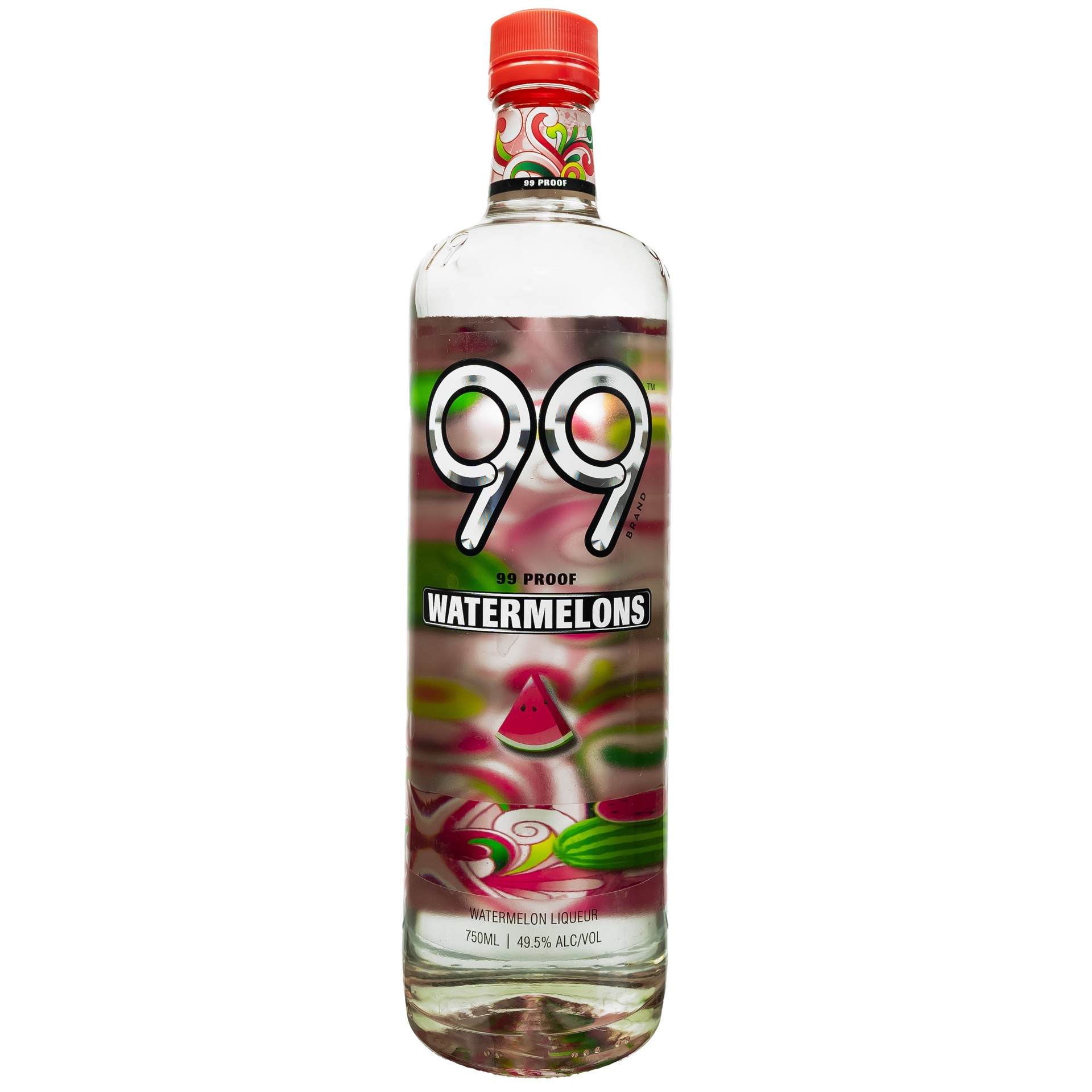 slide 1 of 2, 99 Brand 99 Watermelon Liqueur 750ml 99 Proof, 750 ml