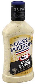 slide 1 of 1, Kraft Salad Dressing J L Kraft Grey Poupon Dijon Ranch Dressing Dip, 15.8 fl oz