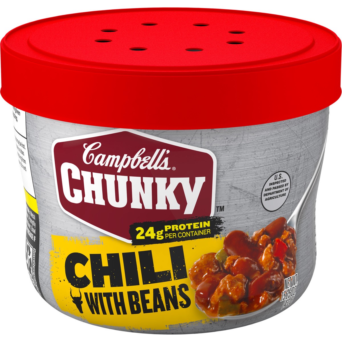 slide 11 of 11, Campbell's Chunky Roadhouse Chili With Bean Microwaveable Bowl, 15.25 oz