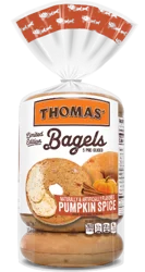 Thomas' Limited Edition Pumpkin Spice Bagels