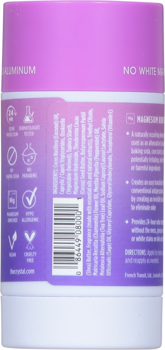 slide 4 of 9, Crystal Magnesium Enriched Deodorant Lavender + Rosemary, 2.5 Oz, 1 ct