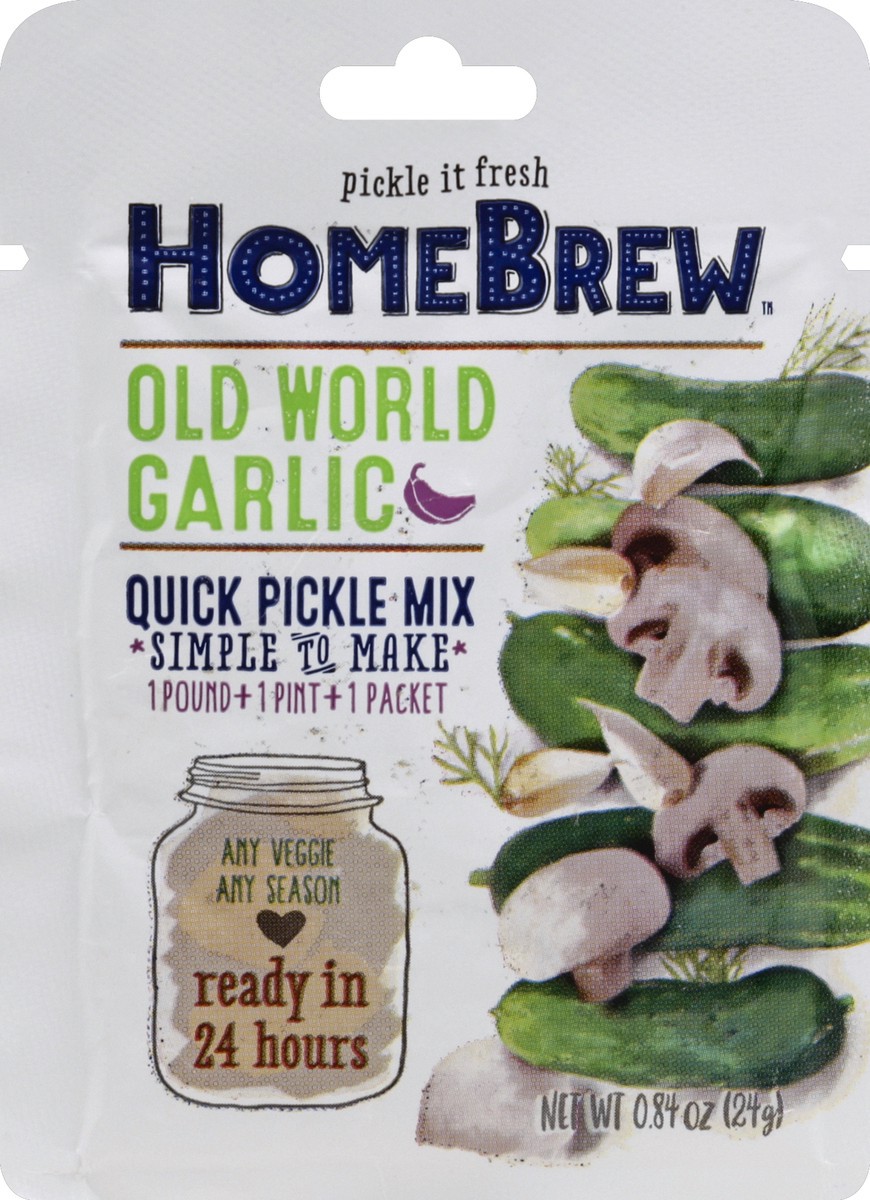 slide 3 of 3, Homebrew Old World Garlic Pickle Mix, 0.84 oz