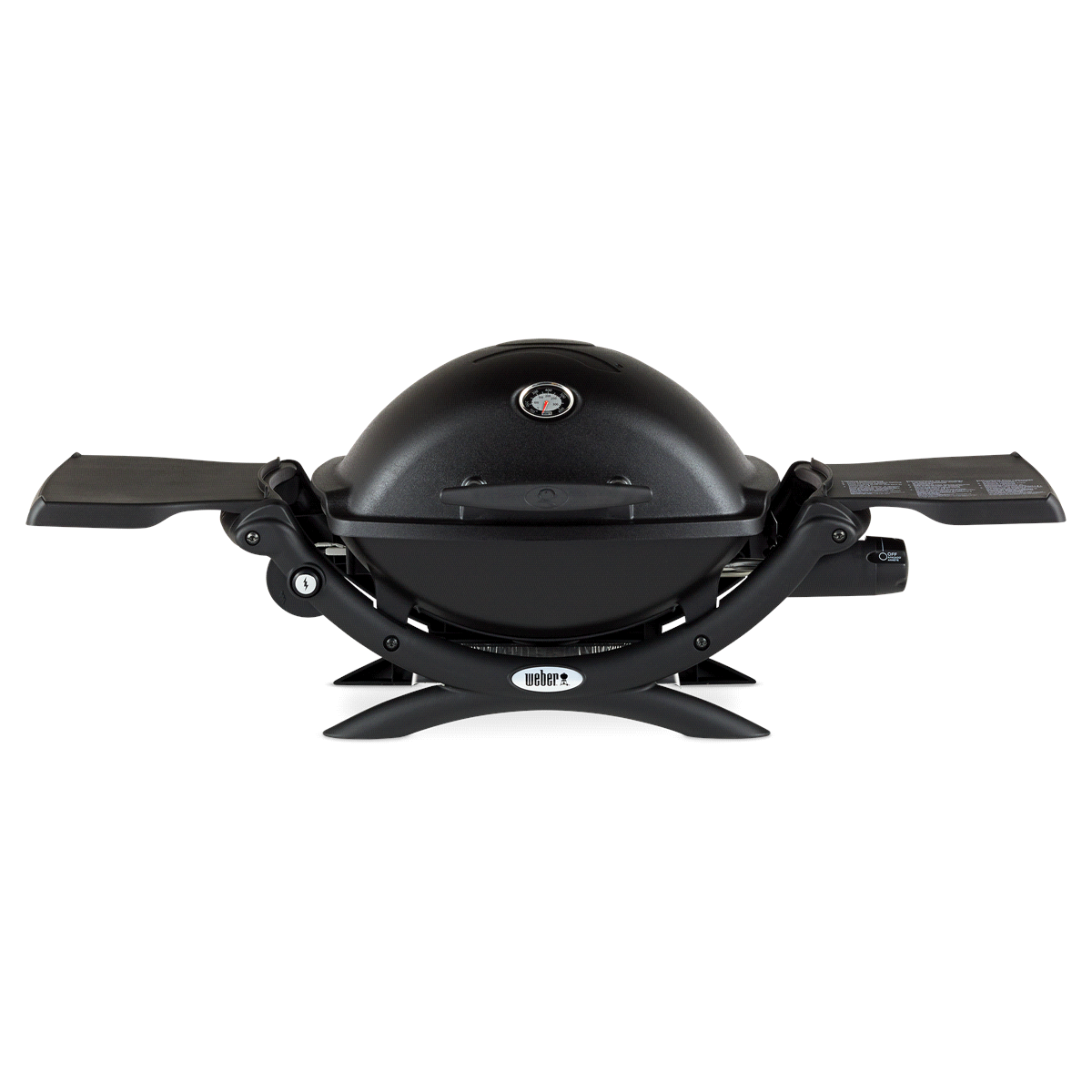 slide 1 of 1, Weber Q 1200 LP Gas Grill Model 51010001 - Black, 1 ct