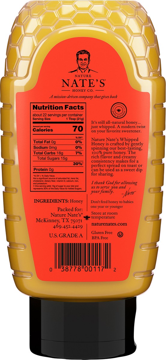 slide 3 of 8, Nature Nate's Nature Nate''s Whipped Honey - 16 oz, 16 oz