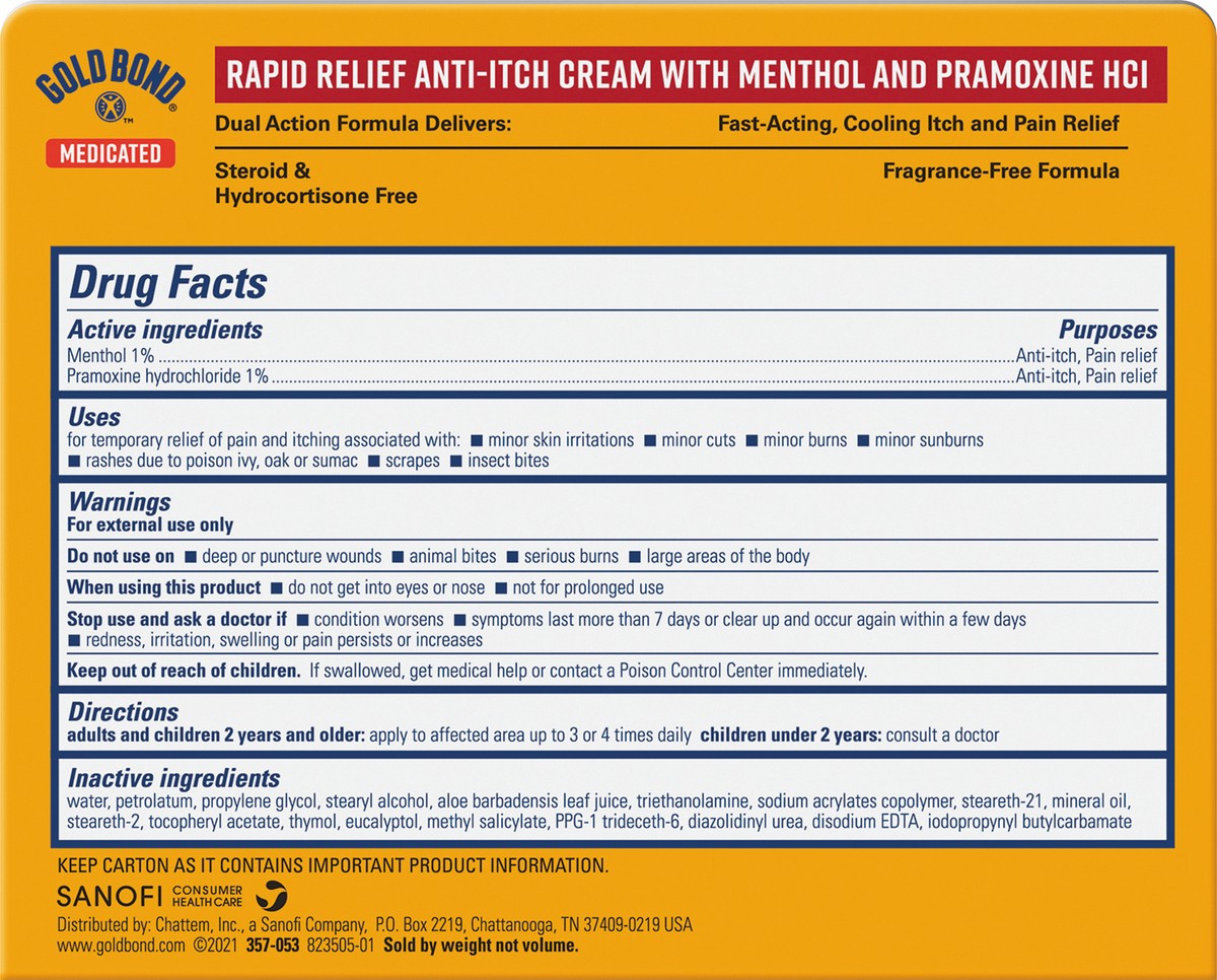 slide 7 of 8, Gold Bond Rapid Relief Anti-Itch Cream, 