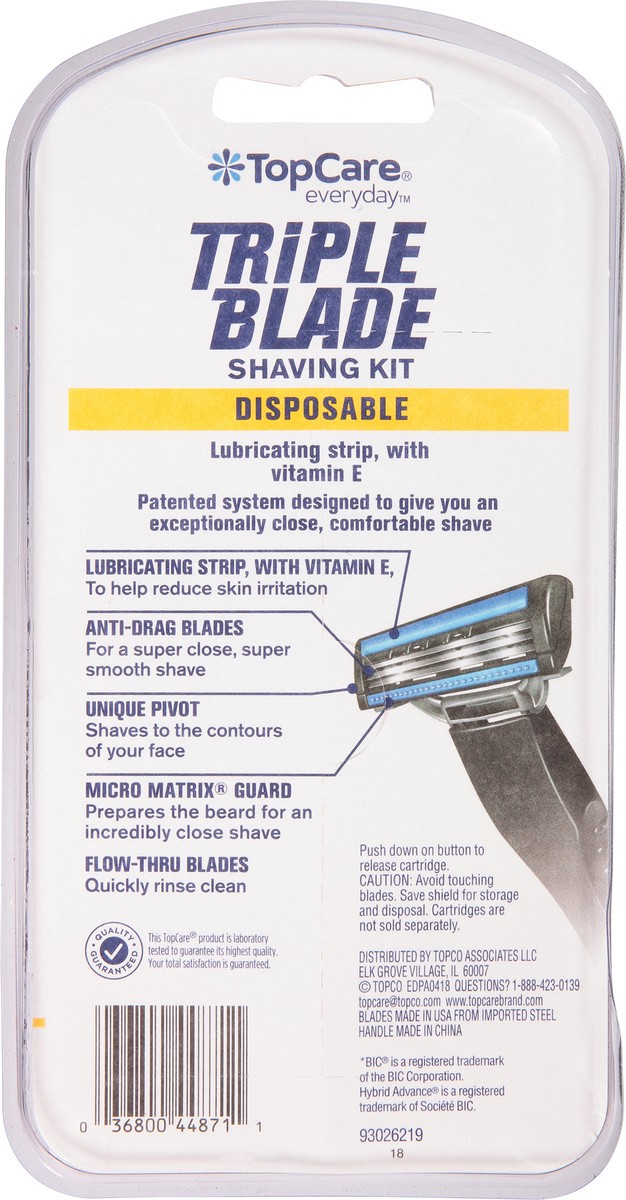 slide 3 of 9, Topcare Triple Blade Disp, 1 ct